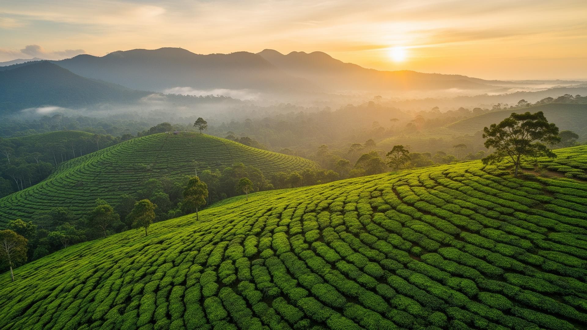 Sri Lanka tea plantations